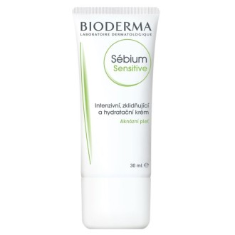 Bioderma Sébium Sensitive intenzivní zklidňující a hydratační krém pro aknózní pleť 30 ml