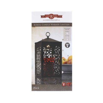Candle Warmers Scroll nahřívací lucerna na svíčky černá