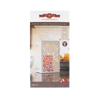 Candle Warmers Scroll nahřívací lucerna na svíčky bílá