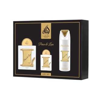 Lattafa Pride Peace & Love EDP 100 ml + EDP 20 ml + DEO ve spreji 200 ml UNISEX