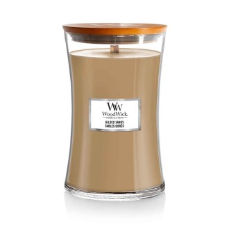Woodwick Gilded Sands vonná svíčka s dřevěným knotem 609,5 g