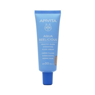 Apivita Aqua Beelicious Fluid Cream tónovaný hydratační krém SPF 30 40 ml