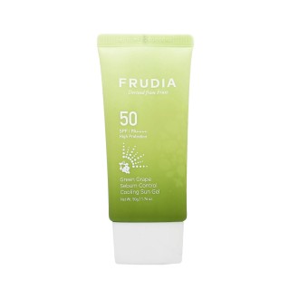 Frudia Green Grape Sebum Control Cooling Sun Gel hydratační gel na opalování pro mastnou a smíšenou pleť SPF 50+ 50 g
