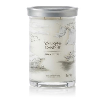 Yankee Candle Signature Tumbler vonná svíčka Clean Cotton 567 g