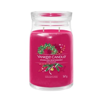 Yankee Candle Sparkling Winterberry signature svíčka velká 567 g