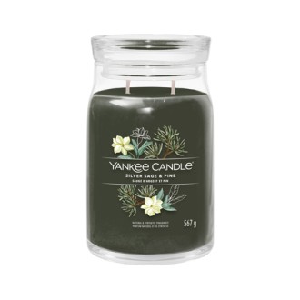 Yankee Candle Silver Sage & Pine signature svíčka velká 567 g
