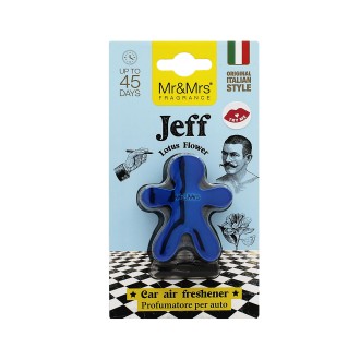Mr&Mrs Fragrance Jeff Chrome Lotus Flowers vůně do auta modrá