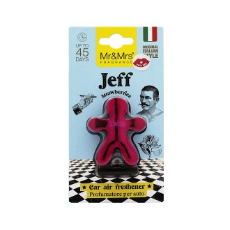 Mr&Mrs Fragrance Jeff Chrome Strawberries vůně do auta fuchsie