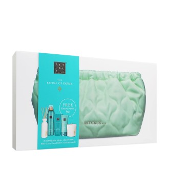 Rituals The Ritual of Karma dárková sada sprchový gel 200 ml + tělový krém 150 ml + vonná svíčka 140 g + vonné tyčinky 70 ml + krém na ruce 70 ml
