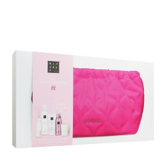 Rituals The Ritual of Sakura dárková sada sprchový gel 200 ml + tělový krém 150 ml + vonná svíčka 140 g + vonné tyčinky 70 ml + tělová pěna 150ml