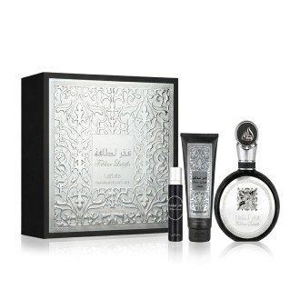 Lattafa Pride Fakhar Black EDP 100 ml + EDP MINI 12 ml + SG 100 ml M